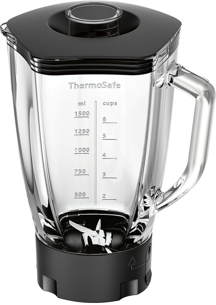 Bosch Mixer-Aufsatz MUZ9MX1, ThermoSafe-Glas, 2,3 L, perfekt für Crushed-Ice und Cocktails, spülmasc