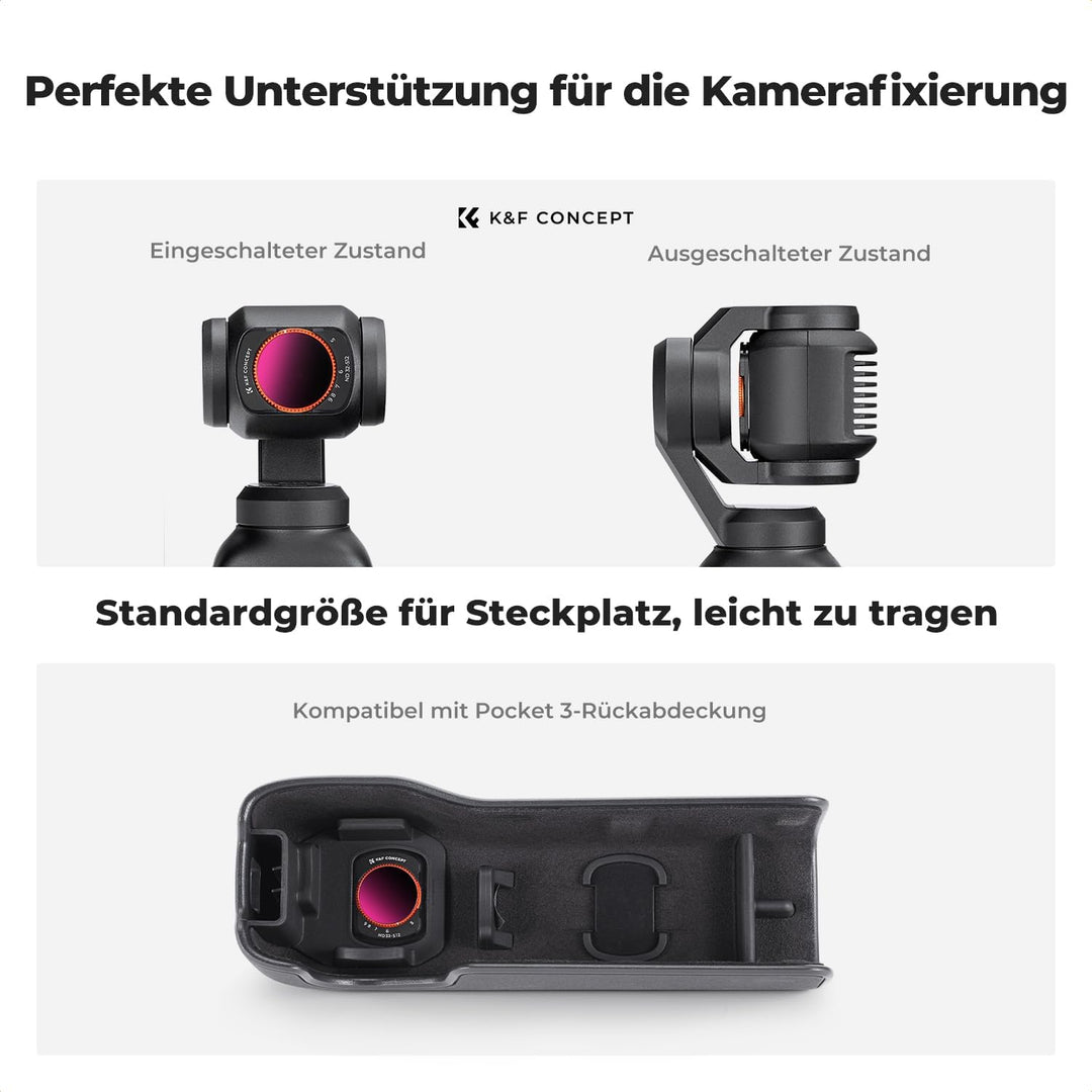 K&F CONCEPT magnetisches ND Filter, kompatibel mit DJI Osmo Pocket 3, Variabler ND Filter ND32-ND512