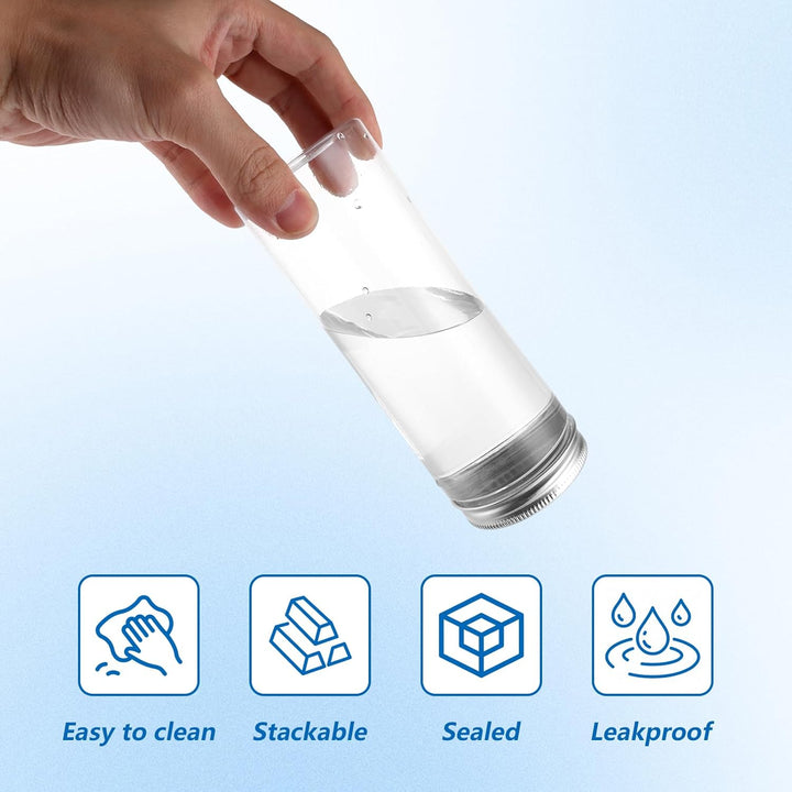 AKOLAFE 20er Set Vorratsdosen mit Deckel 310ml Vorratsgläser mit Deckel Luftdicht Transparente Plast