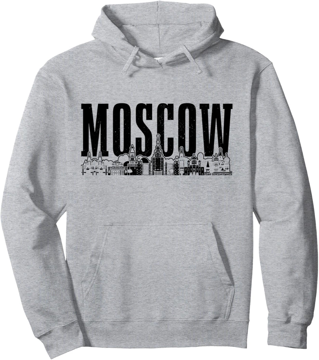 Moskau Skyline Russland Vintage Russisch Pullover Hoodie