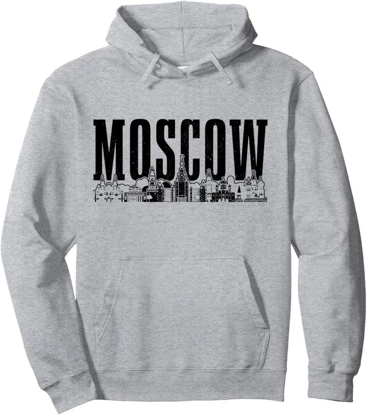 Moskau Skyline Russland Vintage Russisch Pullover Hoodie