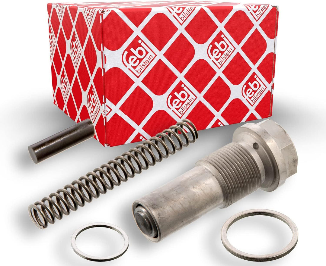 febi bilstein 01382 Kettenspanner für Steuerkette, mit Dichtring , 1 Stück