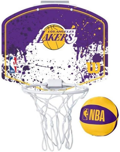 Wilson Unisex-Adult NBA Team Mini Hoop Basketball Einheitsgrösse Los Angeles Lakers, Einheitsgrösse