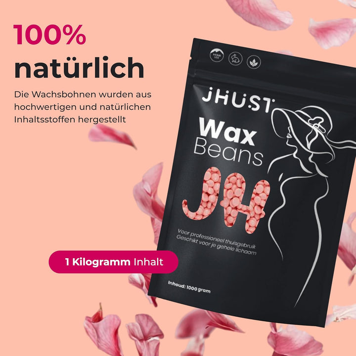 Heisswachs Perlen 1 kg – streifenfreies Warmwachs für Körper, Gesicht & Intimbereich, Waxing Bohnen