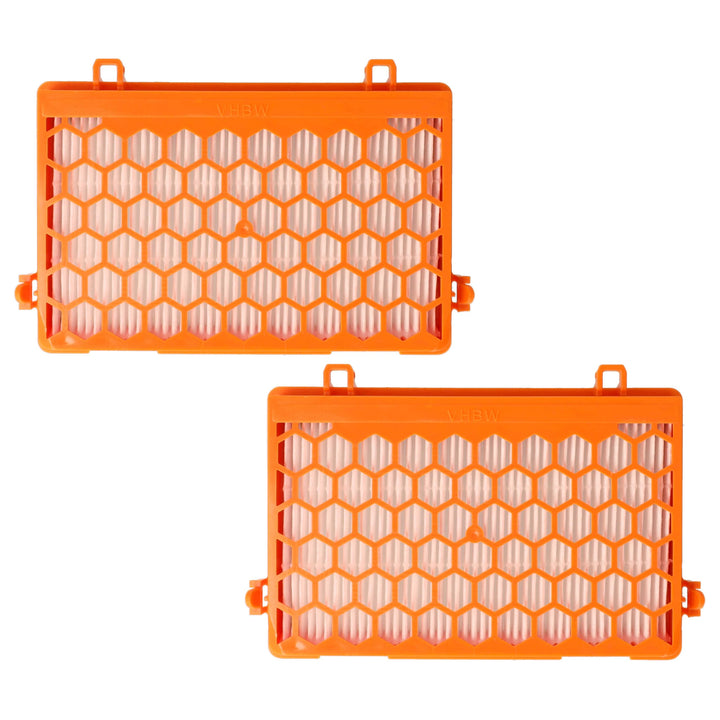 vhbw 2x Staubsaugerfilter Ersatz für Thomas 787251 für Staubsauger | HEPA-Filter Orange Weiss