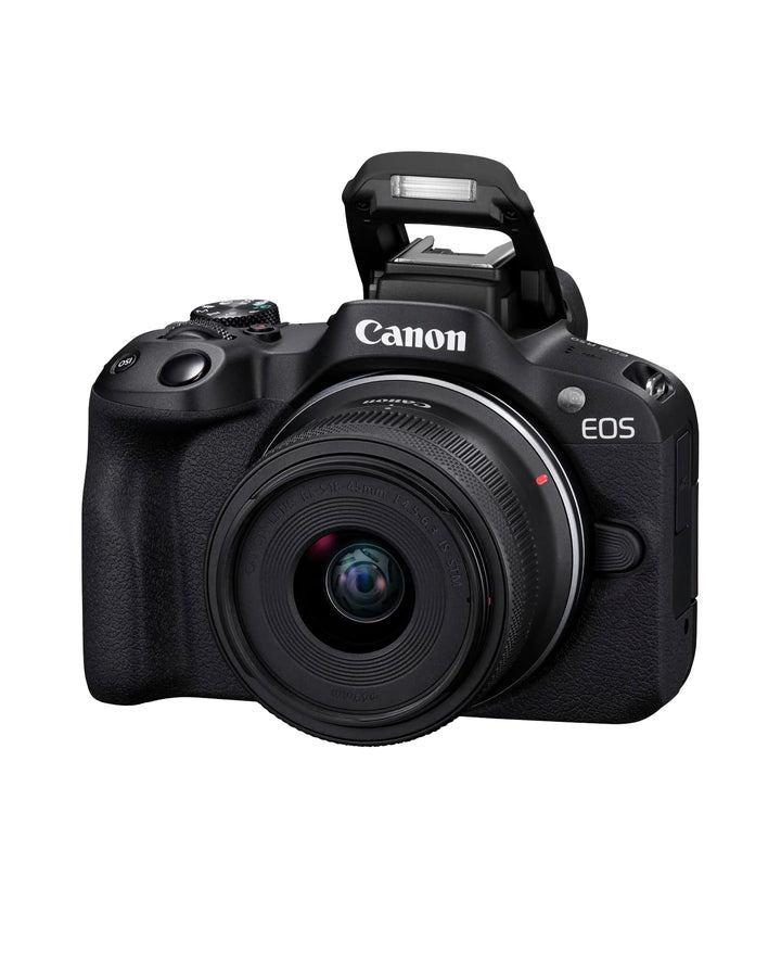 Canon EOS R50 Systemkamera + RF-S 18-45 is STM Objektiv - Spiegellose Kamera (Digitalkamera mit Auto