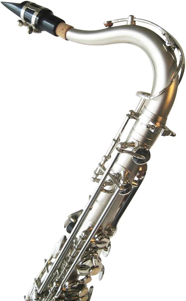 Original SYMPHONIE WESTERWALD Design Tenorsaxophon Tenor Saxophon, Matt Nickel, inkl. Luxus-Hartscha