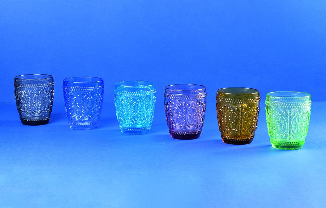 Villa d’Este Home Tivoli 5907719 Kora Light/Imperial Set 6 Wassergläser 295 ml aus Glas, Hell