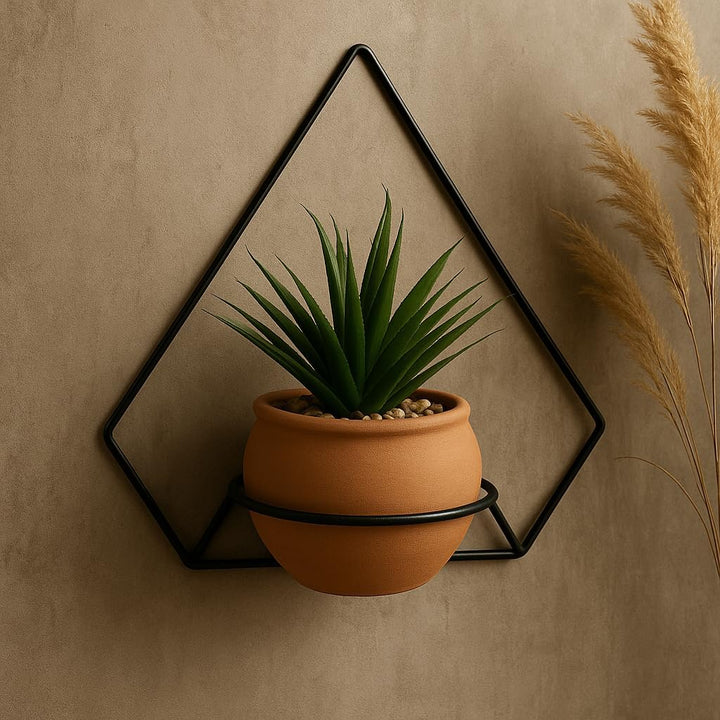 Pflanzregal Wand - Blumenhalter Hängend - aus Metall, Moderne Wand Deko für Wohnzimmer, Jugendzimmer