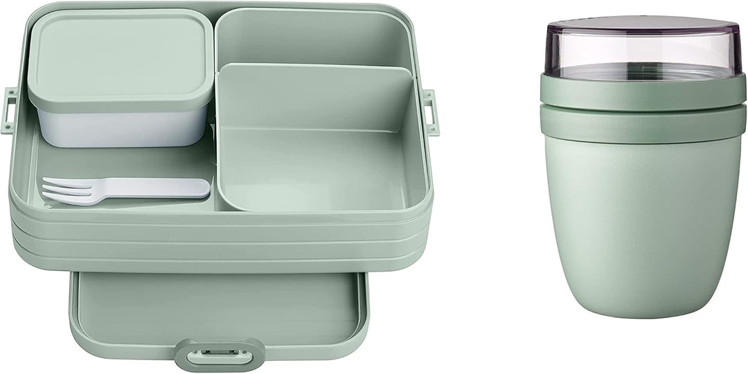 Mepal 2-tlg. Lunch to go Set – Lunchbox Take A break Large mit Lunchpot – praktischer Müslibecher –