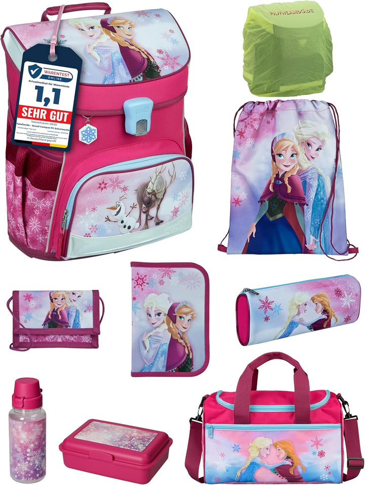 Disney die Eiskönigin Anna & Elsa Schulranzen-Set 9-tlg. Scooli Campus Fit Frozen Magic mit Sporttas