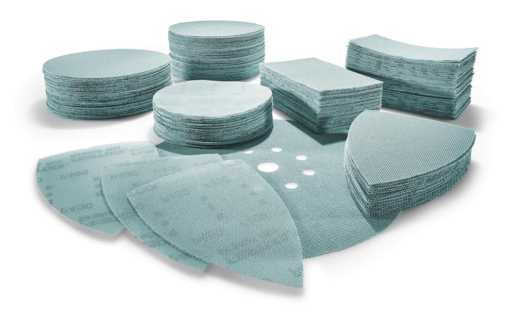 Festool Abrasivo de malla STF D150 P120 GR NET/50 Granat Net Schleifscheiben P120 Grit / 50 pk, Schl