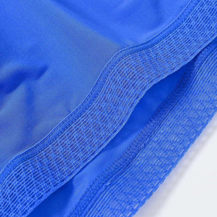 Herren Slips Transparent Sexy Unterwäsche mit Beutelverstärkung mehr Attraktivität und Komfort Blau