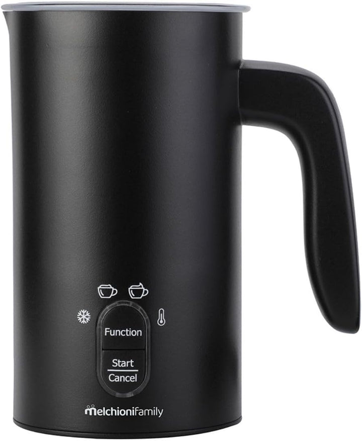 Melchioni Family Milky, elektrischer Milchaufschäumer, Fassungsvermögen 300 ml, 4 in 1, automatische