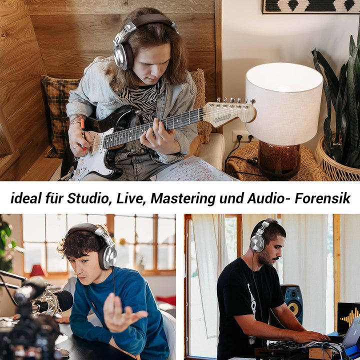OneOdio Bluetooth Kopfhörer Over Ear, 72 Stdn HiFi Stereo Kopfhörer Kabellos, Wireless Headphones mi
