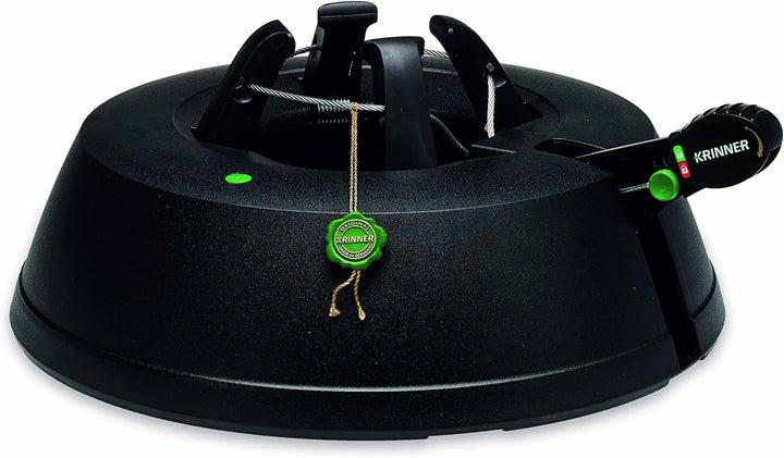 KRINNER Recycling Weihnachtsbaum Christbaumständer Green Line M Schwarz 36cm inkl. Fusspedal-und Ein