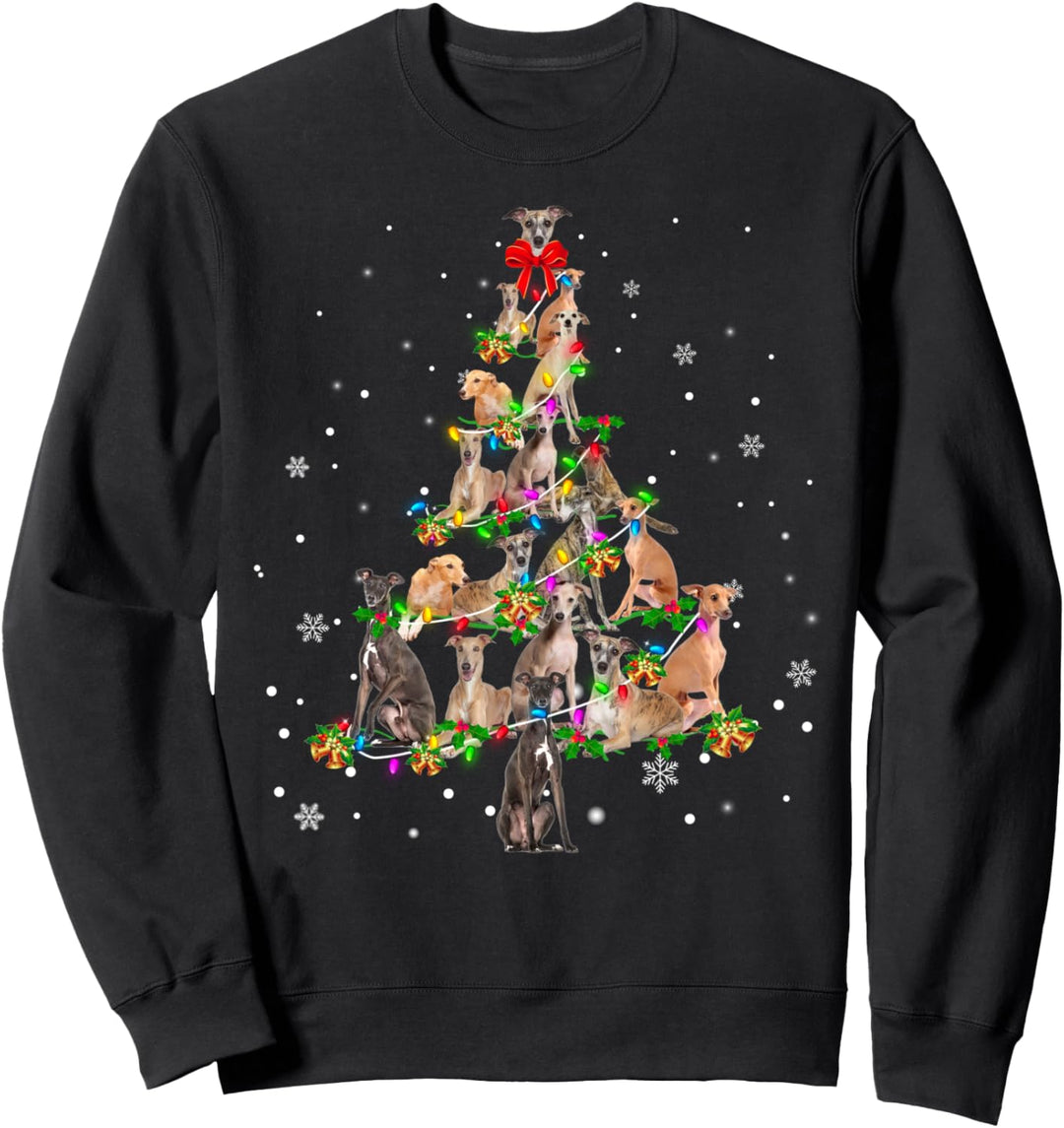 Greyhound Christmas Tree X-Mas Sweatshirt