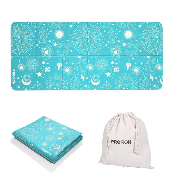 PROIRON Yogamatte Faltbar, Reise Yogamatte rutschfest & leicht 173cm x 61cm x 5mm, Gymnastikmatte mi