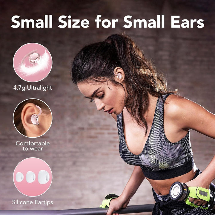 Bluetooth Kopfhörer Sport, In Ear Kopfhörer Kabellos Bluetooth 5.3 Kabellose Kopfhörer mit 4 Mic, 12