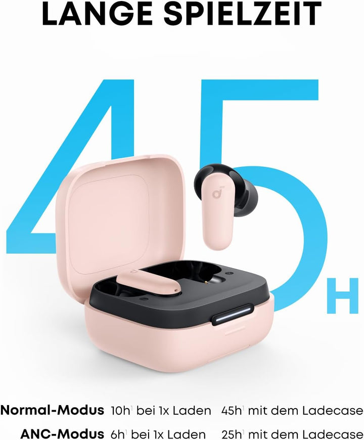 soundcore P30i by Anker Noise Cancelling Earbuds, smarte Geräuschunterdrückung, kraftvolle Bässe, 45