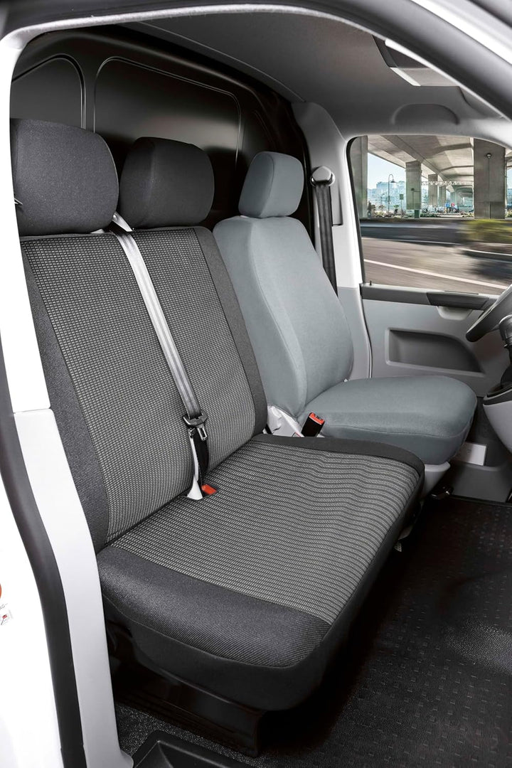 Walser Transporter Sitzbezüge Auto für Citroen Jumper II/Peugeot Boxer/FIAT Ducato, Doppelbank vorne