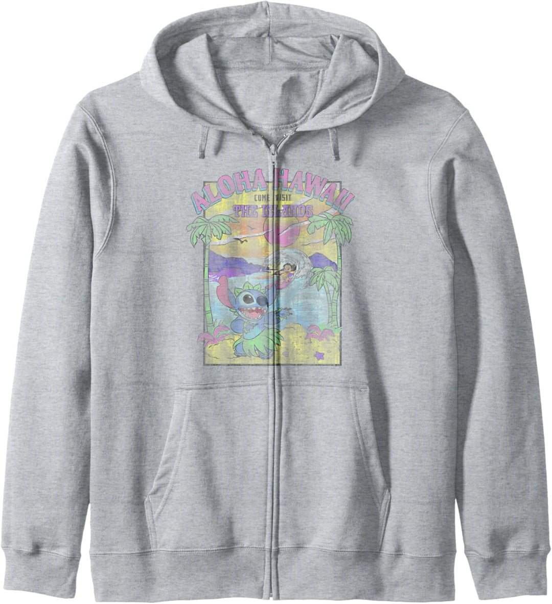 Disney Lilo & Stitch Aloha Hawaii Come Visit The Islands Kapuzenjacke
