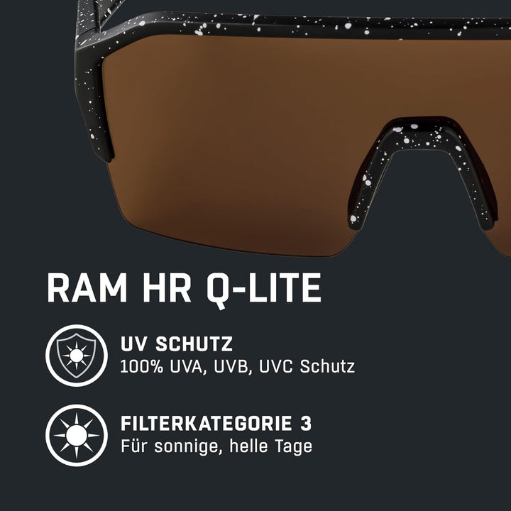 ALPINA RAM HR Q-LITE V - Verspiegelte, Kontrastverstärkende & Beschlagfreie Sport- & Fahrradbrille M