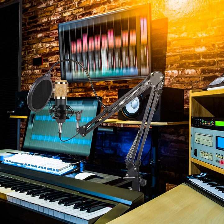 Ejoyous Mikrofon mit Arm, Gaming Mikrofon PC mit Lautsprecher Microphone Streaming Mikrofon mit Anti