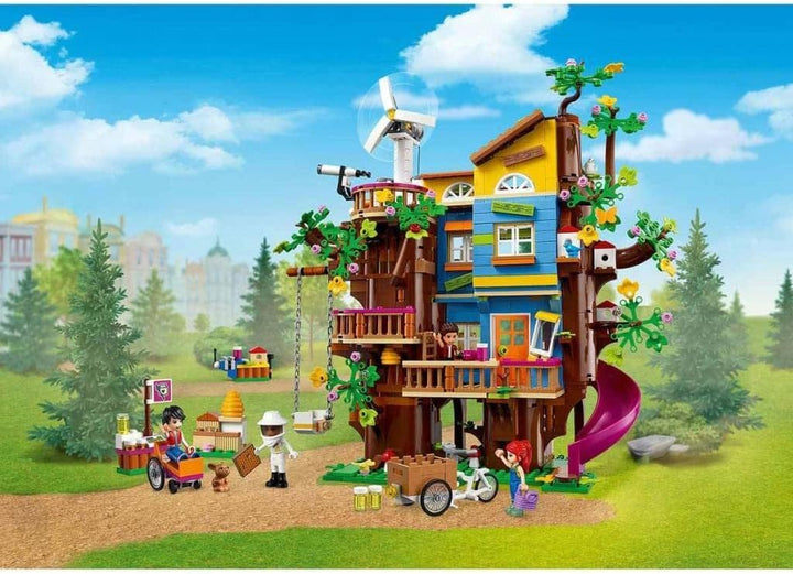 LEGO 41703 Friends Freundschaftsbaumhaus mit Minipuppen, Natur-Lernspielzeug für Mädchen und Jungen
