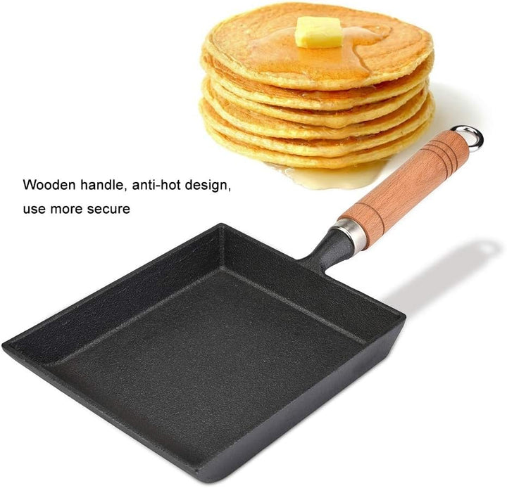 Ymiko Tamagoyaki Pfanne Gusseisen, Japanische Omlettenpfanne, Eierpfanne Induktion, Mini Omelette Pf