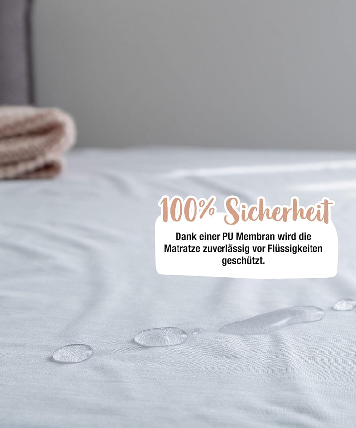 Ehrenkind® Matratzenschoner wasserdicht | 100% Lyocell + Membrane | Oeko-Tex Zertifiziert | Auslaufs