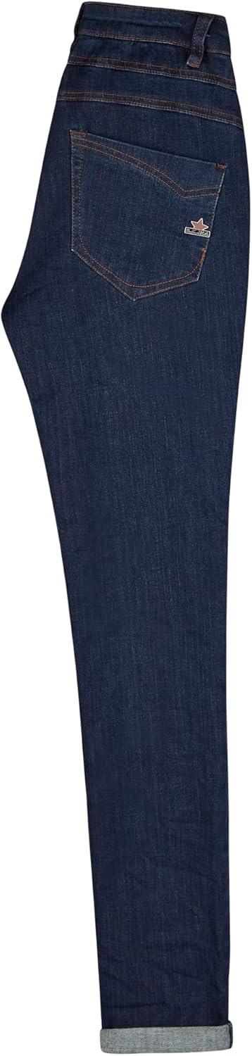 Buena Vista Damen Jeans Malibu Cropped Cozy S Raw Blue, S Raw Blue