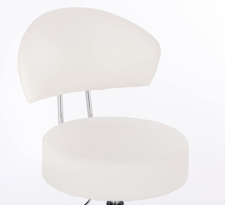 Profi Rollhocker XL mit Rückenlehne - grosse Sitzfläche - Sitzhöhe verstellbar bis über 70 cm - Arbe