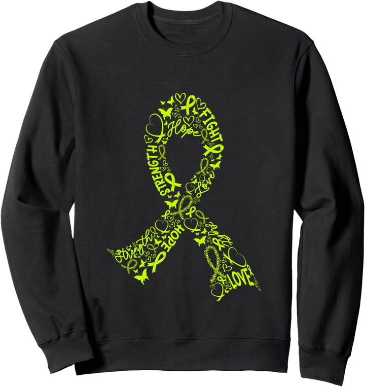Lymphom-Krebs-Kampf Lime Green Ribbon Awareness Geschenk Sweatshirt