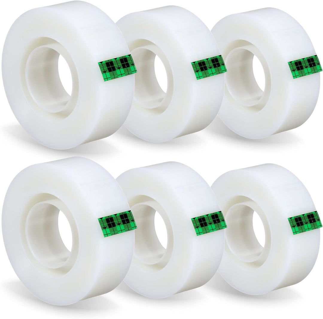 Scotch Magic Tape - 6 Rollen, 19 mm × 33 m - Unsichtbares Klebeband für allgemeine Zwecke zur Repara