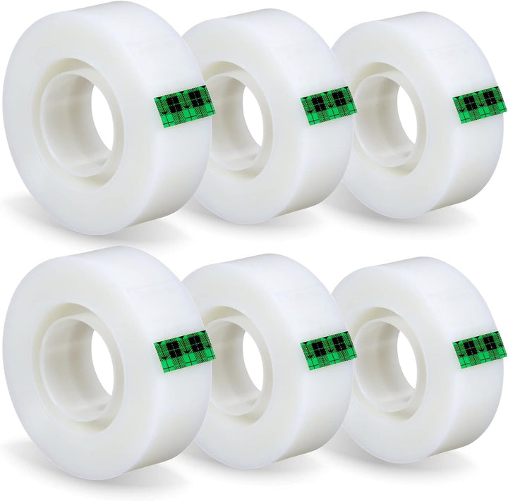 Scotch Magic Tape - 6 Rollen, 19 mm × 33 m - Unsichtbares Klebeband für allgemeine Zwecke zur Repara