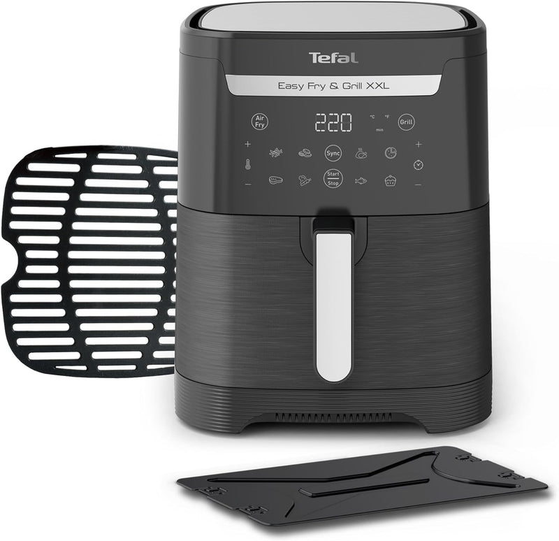 Tefal EY8018 Easy Fry & Grill XXL 2-in-1 Heissluftfritteuse, Air Fryer und Grill, Flexcook-Einsatz f