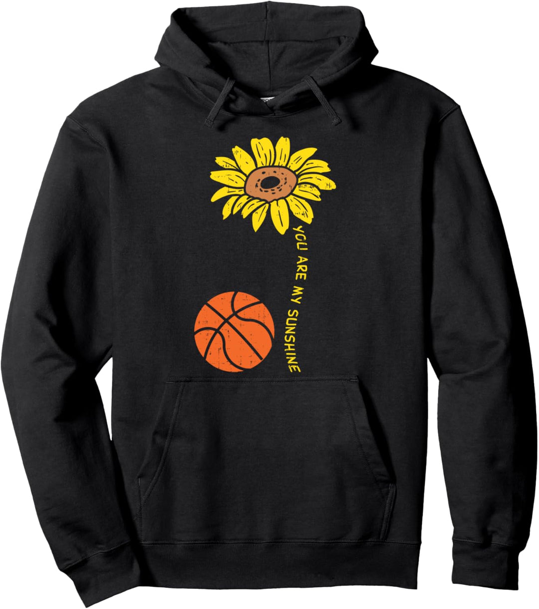 Sunflower Sunshine Basketball Flower Baller Men Women Girls Pullover Hoodie