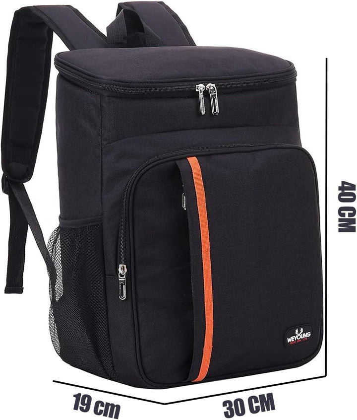 QINGLOU 28L Kühlrucksack Thermo Rucksack Picknickrucksack Kühltasche Gross Isoliert Cooler Bag Männe