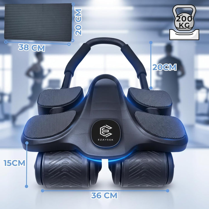 Bauchtrainer für zuhause. Gerät zum Muskelaufbau Mann Frau. Bauchmuskelroller &amp; Sport Haus. Bauchmus