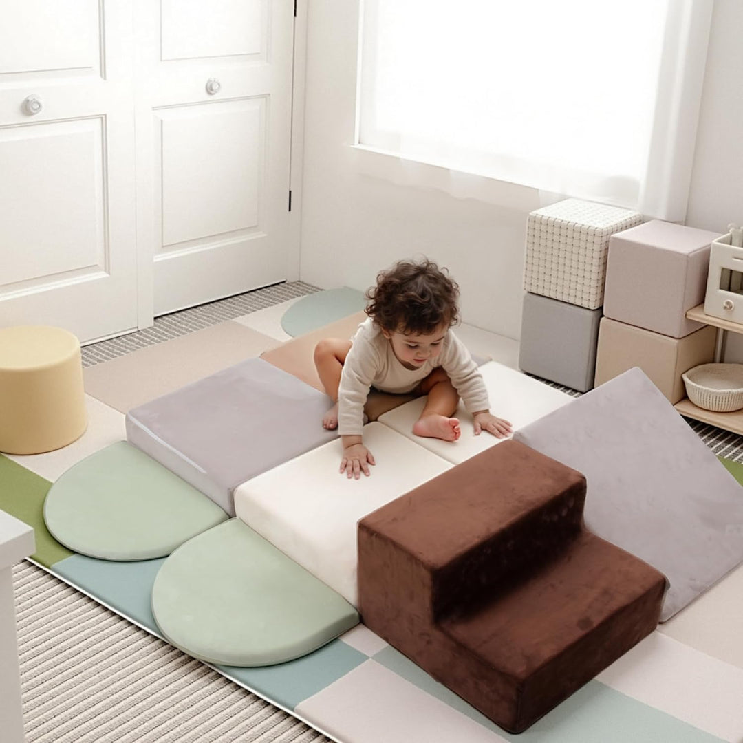 BanaSuper Schaumstoff-Kletterblöcke für Kinder, Schaumstoff Bausteine XXL, Kinder Montessori Spielze