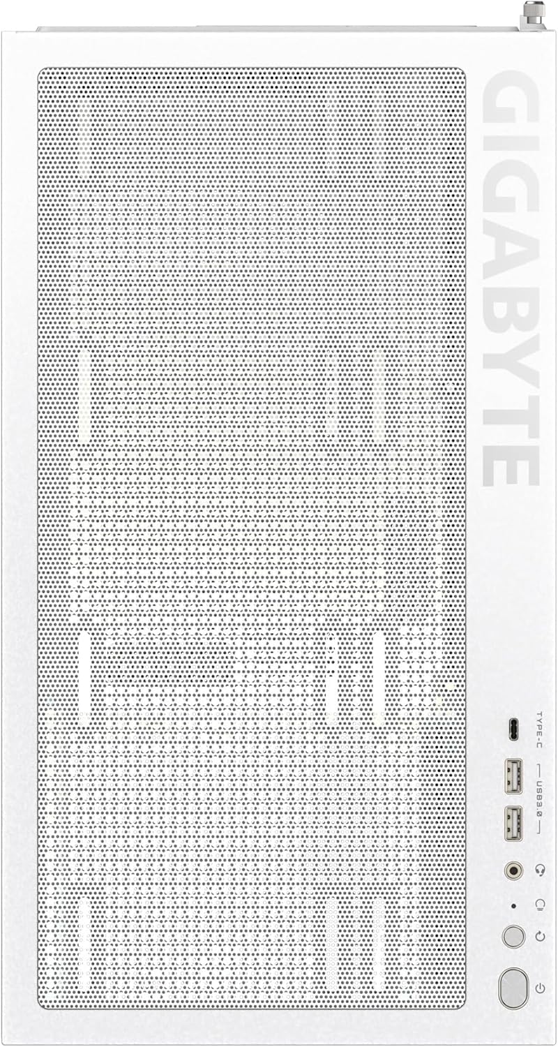 Gigabyte C500 Panoramic Stealth ATX Mid Tower gehärtetes Glas RGB Fusion PC-Gehäuse - Schwarz - GB-C