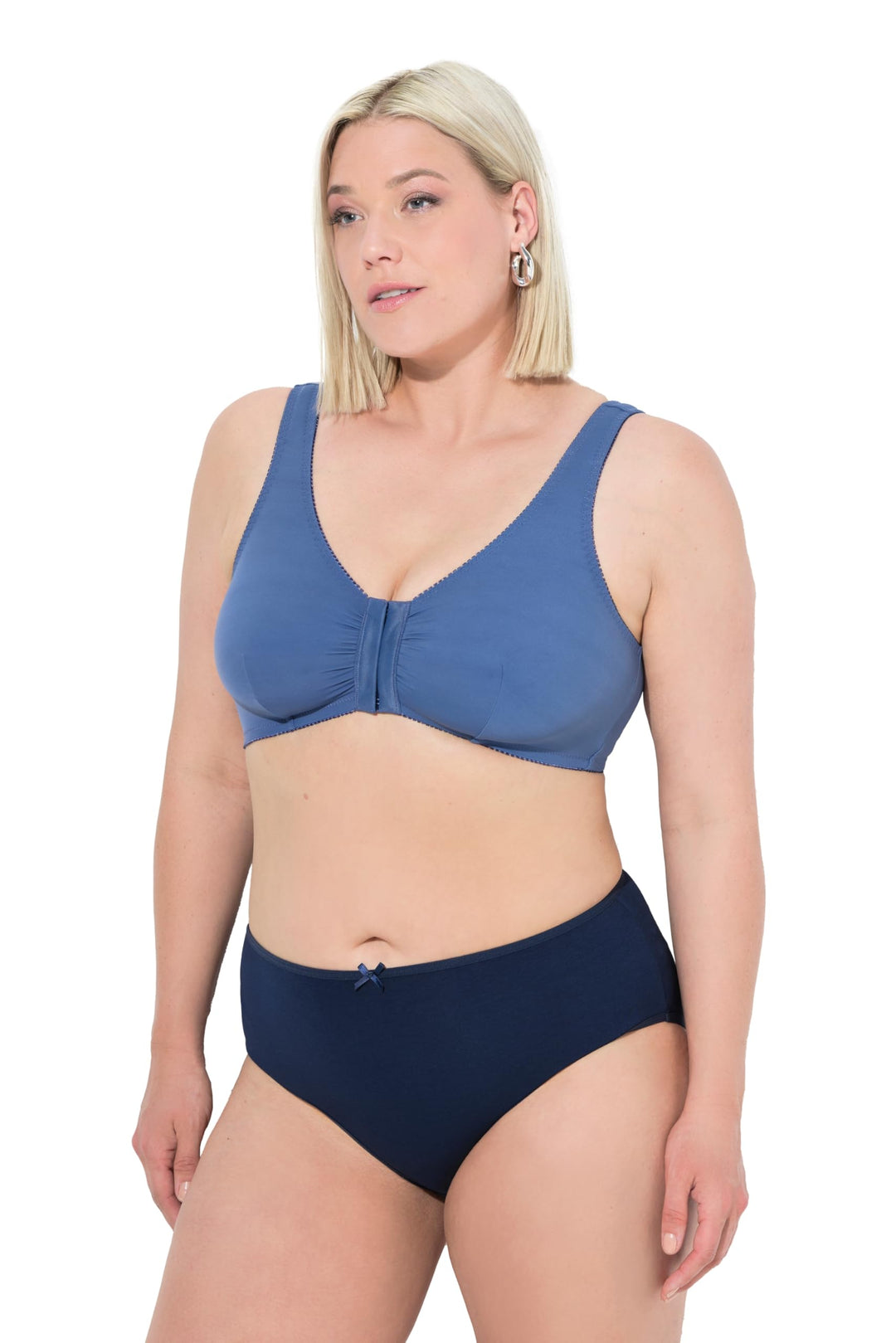 Ulla Popken Damen grosse Grössen Übergrössen Plus Size Entlastungs-BH, ohne Bügel, Spitze 841688 85D