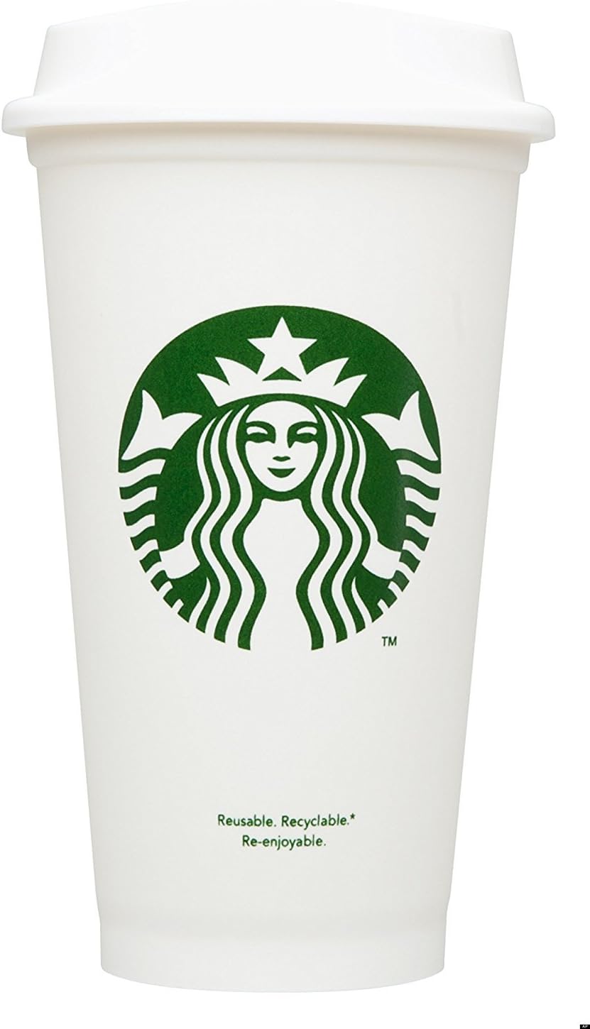 Starbucks Reise-Kaffeetasse, wiederverwendbar, recycelbar, auslaufsicher, BPA-frei, Grande, 6 Stück,