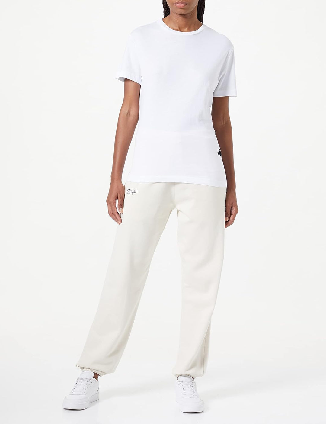 Replay Damen T-Shirt, 001 White