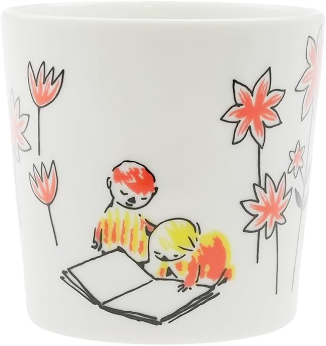 ARABIA Moomin Red Cross Becher ABC Snufkin 2022, weiss, gelb, rot (ARB801-1064951)