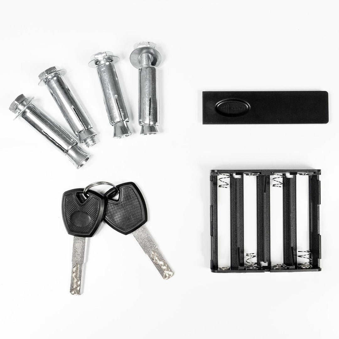 Rottner Möbeltresor Vintage-Red Stahl Elektronikschloss Fingerprint mechanische Notöffnung Innenbele