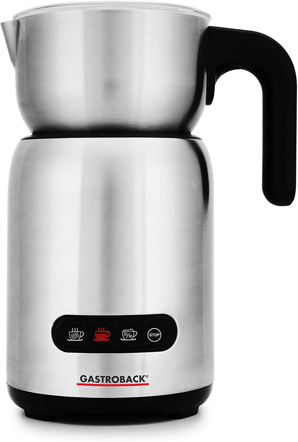 GASTROBACK Design Milk and Chocolate Advanced, 650 Watt Induktion-Milchaufschäumer für 1 Liter Milch