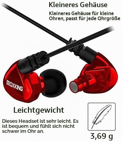 Running Sports Earbud Headphones Wired Over Ear In Ear Headsets Noise Isolation wasserdichte Ohrstöp