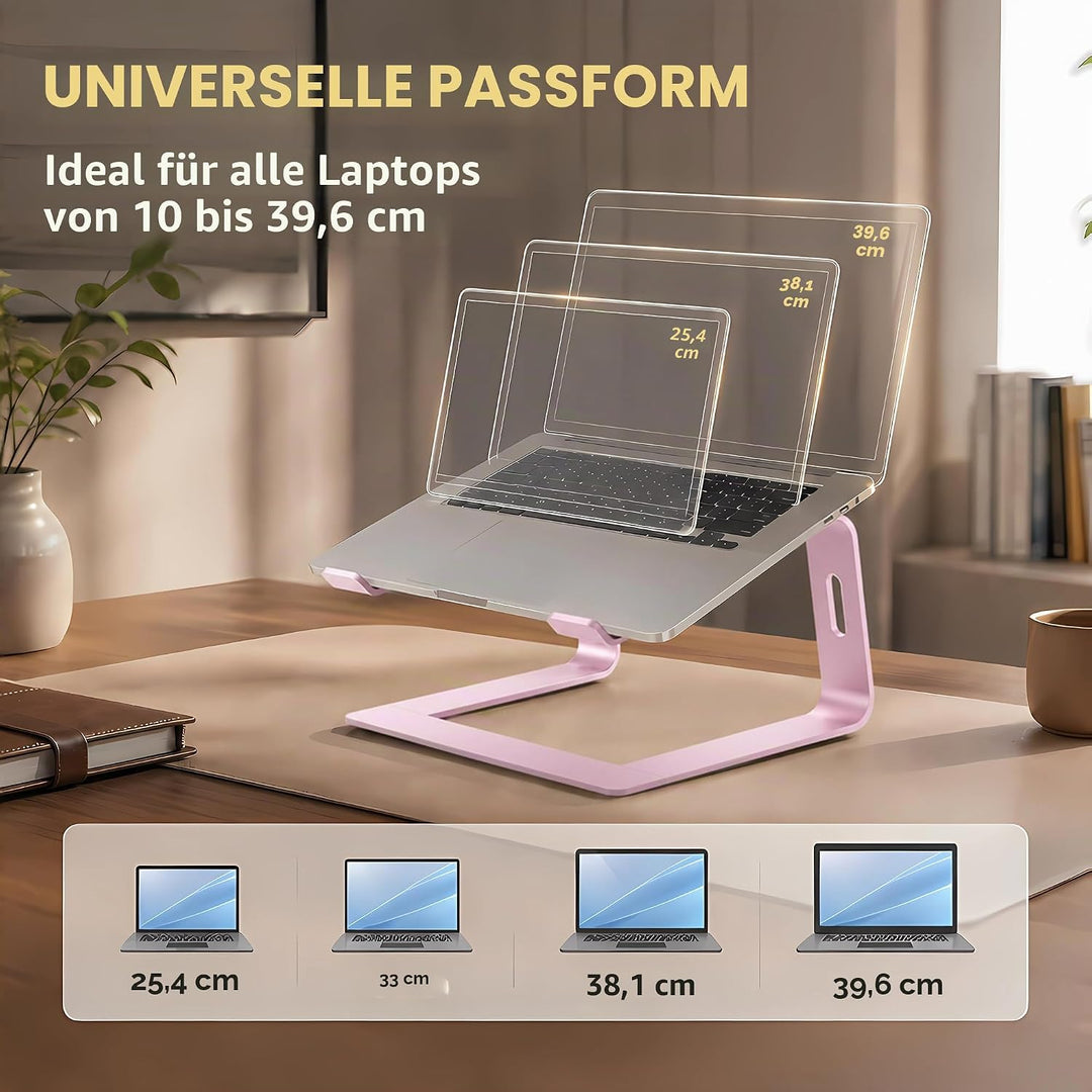 Orionstar Laptop Ständer, Ergonomischer Laptop Stand für Schreibtisch, Aluminium Laptop Halterung mi